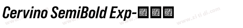 Cervino SemiBold Exp字体转换